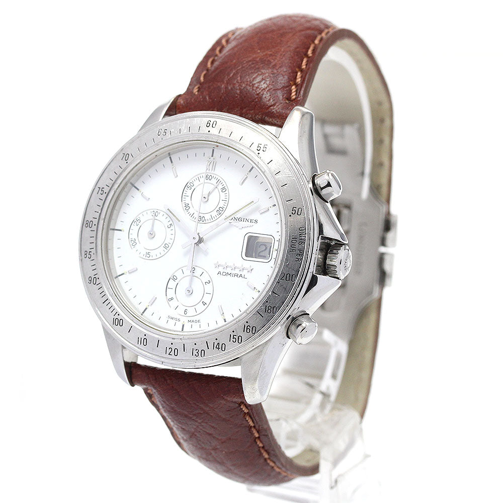 LONGINES Admiral 5 Star Chronograph white Dial Automatic Men's Watch_863574