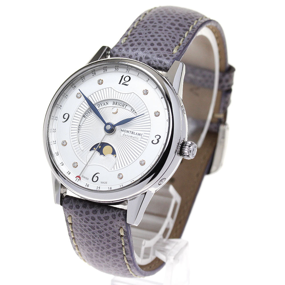 MONTBLANC boheme moon garden 112556 Moon phase date Silver Dial Automatic Ladies Watch_863589