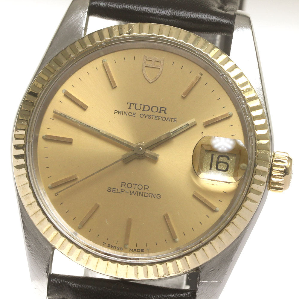 TUDOR Prince Oyster Date 74000 Cal.2824-2 gold Dial Automatic Men's Watch_863594