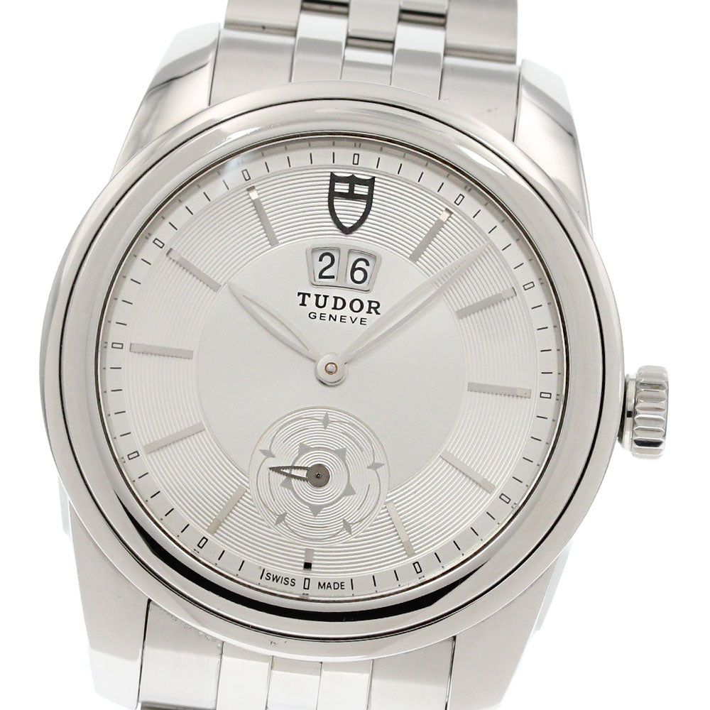 TUDOR Glamour 57000 Double date Silver Dial Automatic Men's Watch_863595