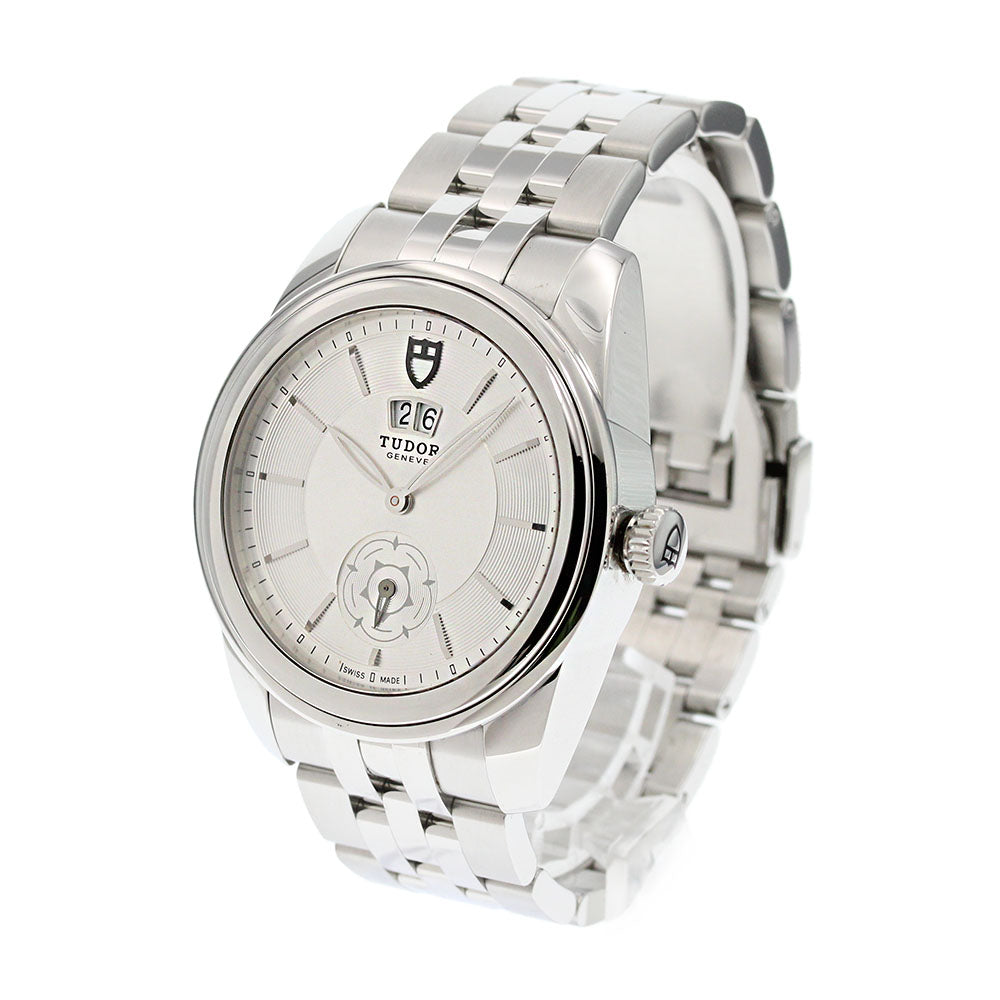 TUDOR Glamour 57000 Double date Silver Dial Automatic Men's Watch_863595