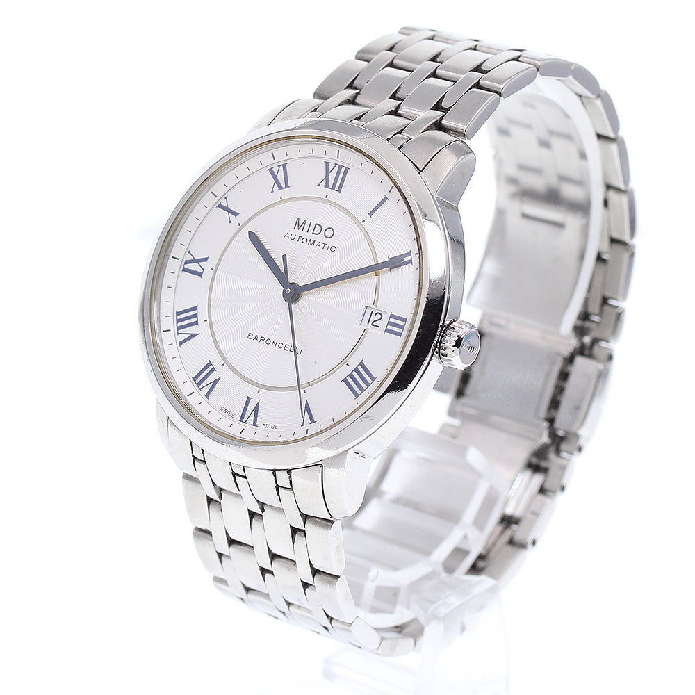 MIDO Baroncelli M3895 Date Silver Dial Automatic Men's Watch_863606
