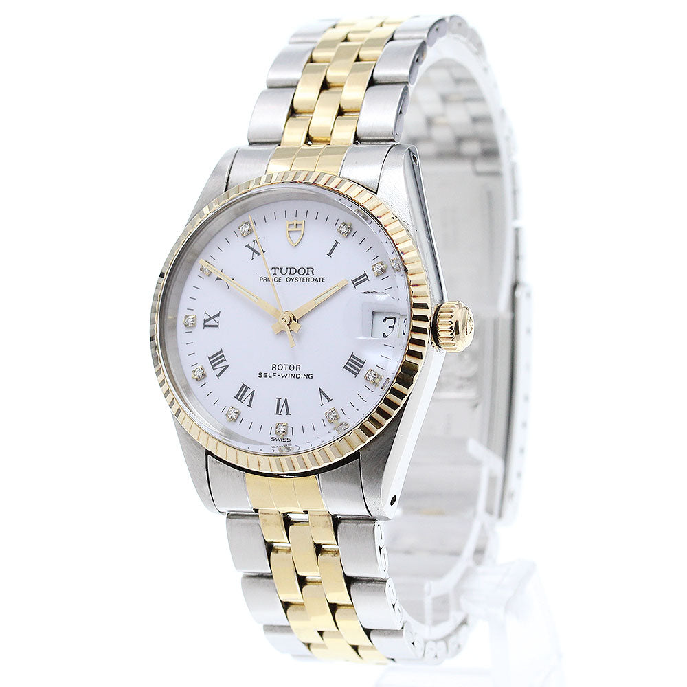 TUDOR Prince Oyster Date 72033 YG bezel 10P cal.2824-2 AT Boy's Watch_863612