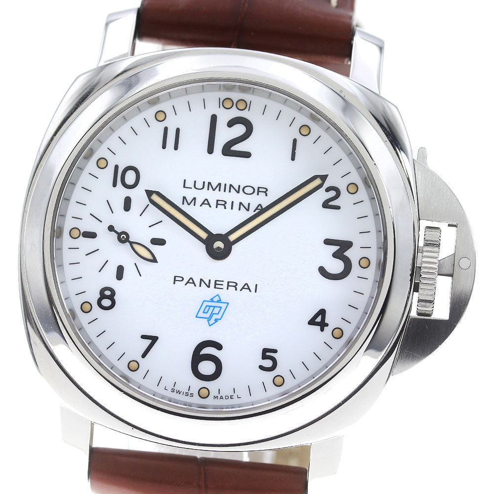 PANERAI Luminor Marina Logo Acciaio 44mm PAM00660 white Dial Hand Winding Men's Watch_863618