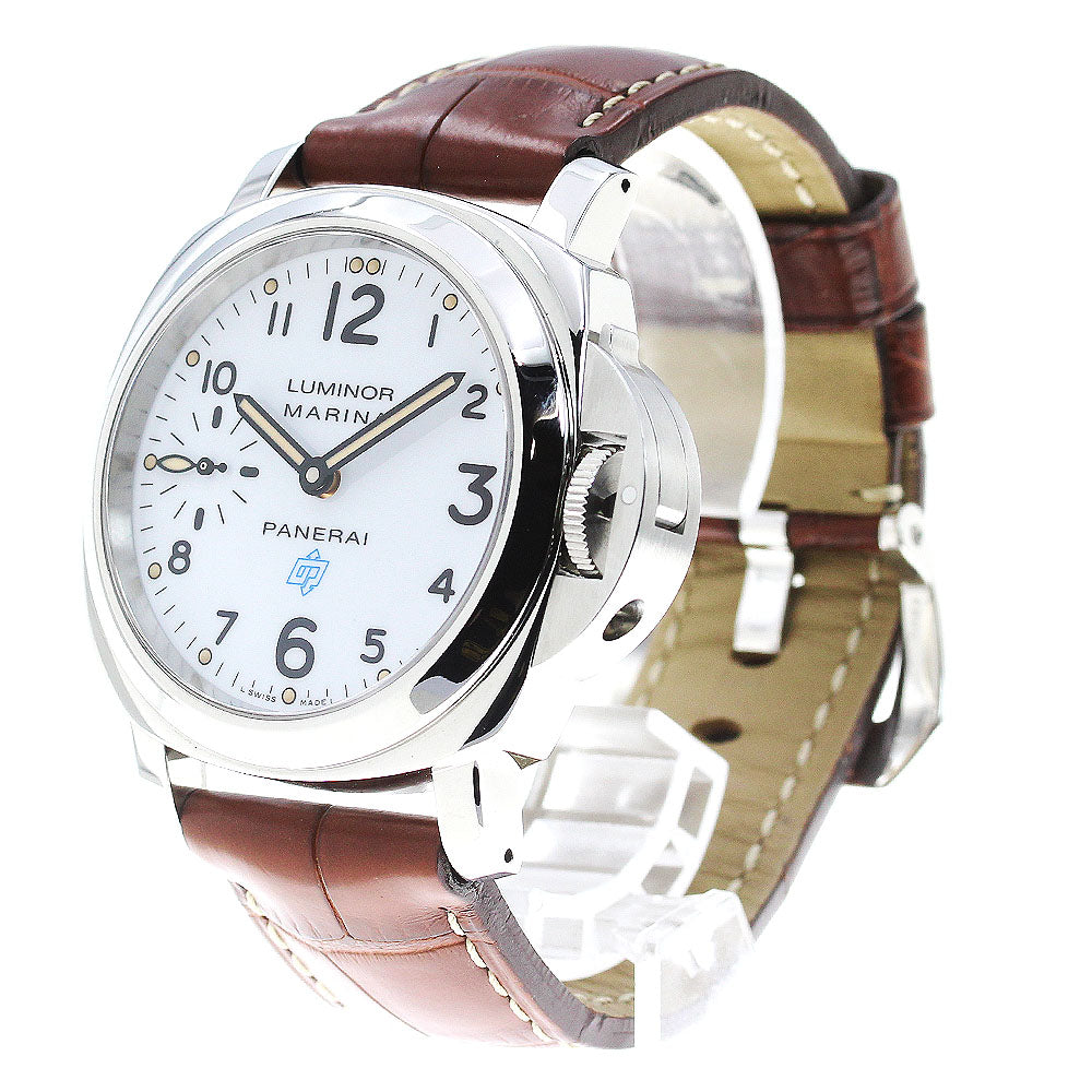 PANERAI Luminor Marina Logo Acciaio 44mm PAM00660 white Dial Hand Winding Men's Watch_863618