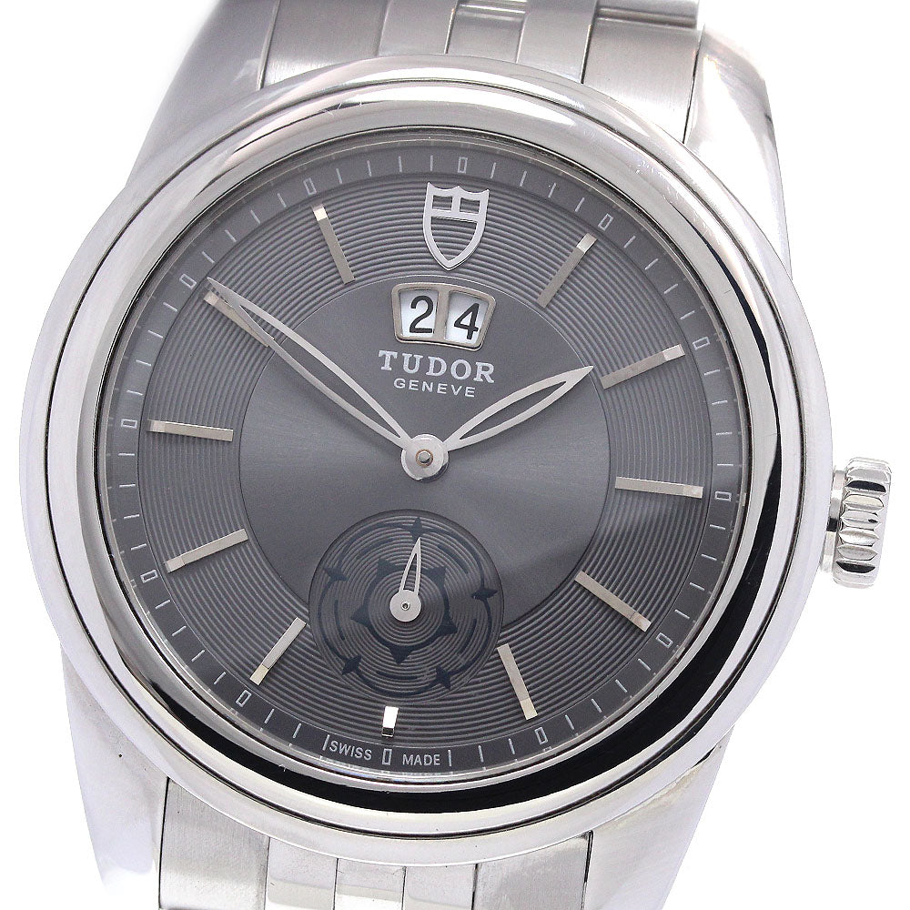 TUDOR Glamour 57000 Double date Silver Dial Automatic Men's Watch_863627