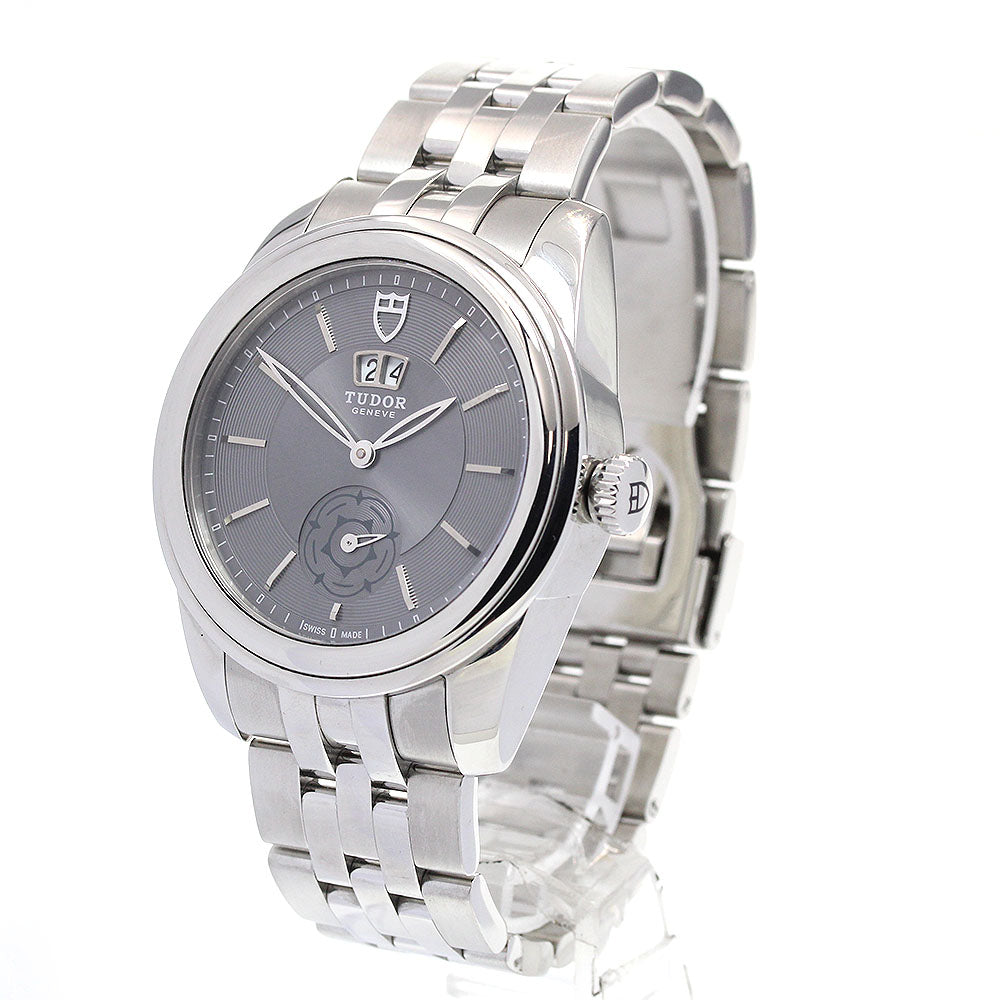 TUDOR Glamour 57000 Double date Silver Dial Automatic Men's Watch_863627
