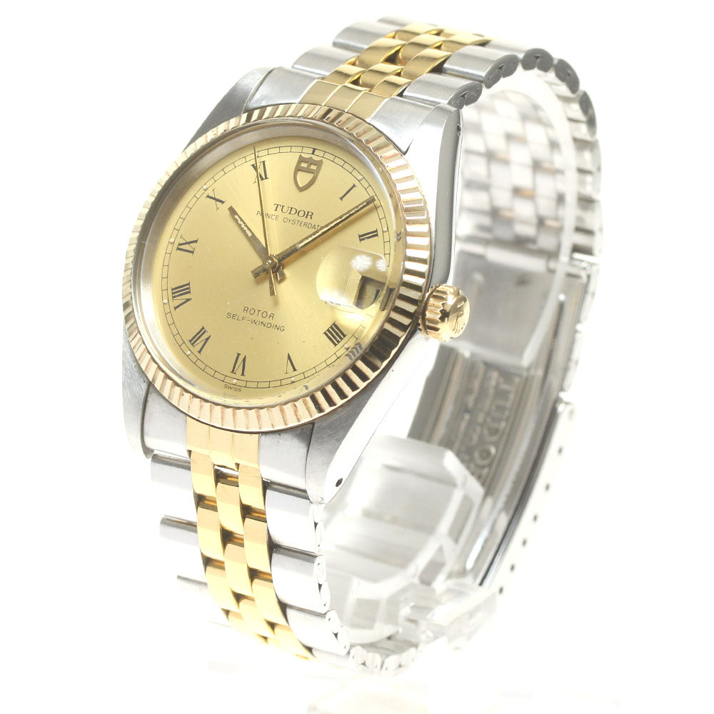 TUDOR Prince Oyster Date 74033 Cal.2824-2 Gold Dial Automatic Men's Watch_863630