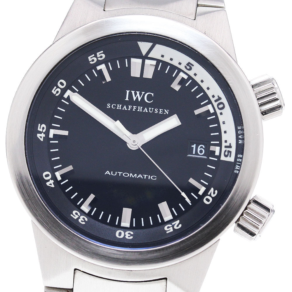 IWC SCHAFFHAUSEN Aqua timer IW354805 Date black Dial Automatic Men's_863632