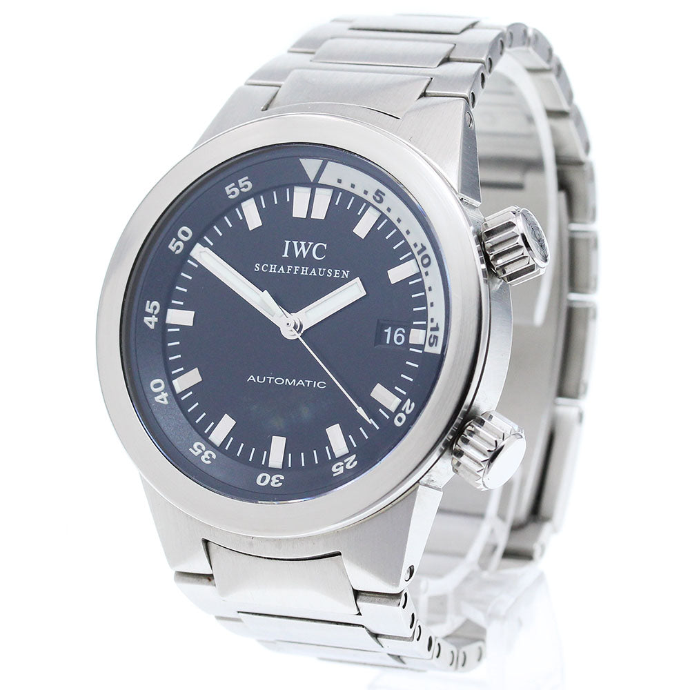 IWC SCHAFFHAUSEN Aqua timer IW354805 Date black Dial Automatic Men's_863632