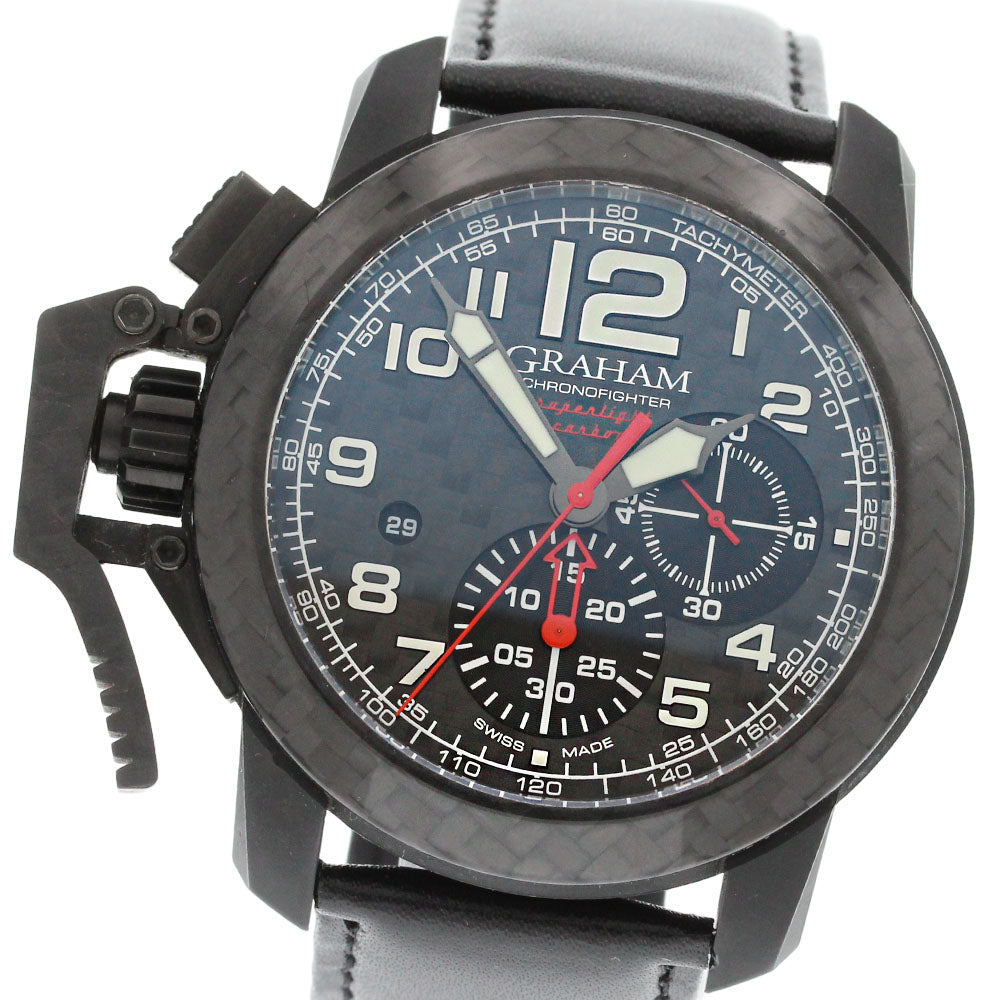 GRAHAM Chronofighter Oversize Superlight 2CCBK.B11A.K95K Date Chronograph black Dial Automatic Men's Watch_863648