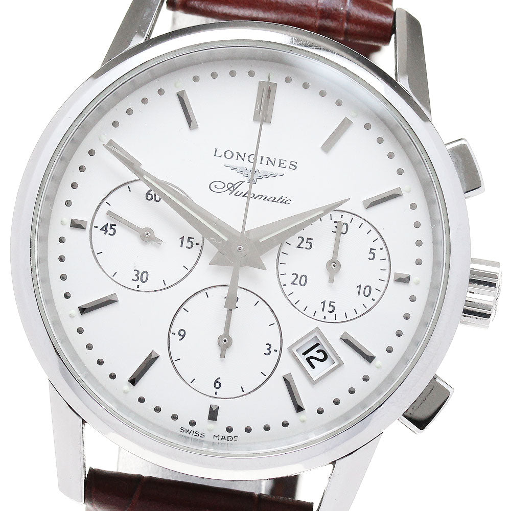 LONGINES Heritage column wheel L2.749.4 Chronograph Date Silver Dial Automatic Men's Watch_863668