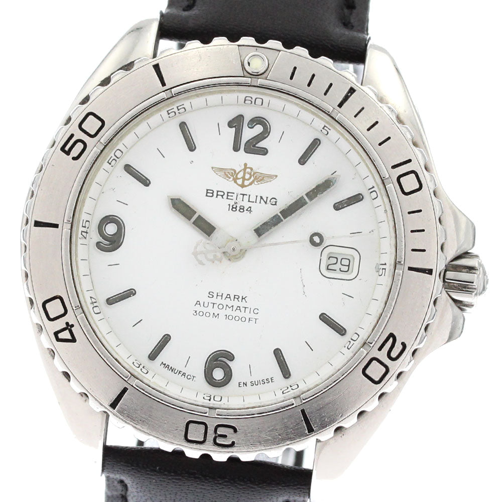 BREITLING Shark A17605 Date white Dial Automatic Men's Watch_863676