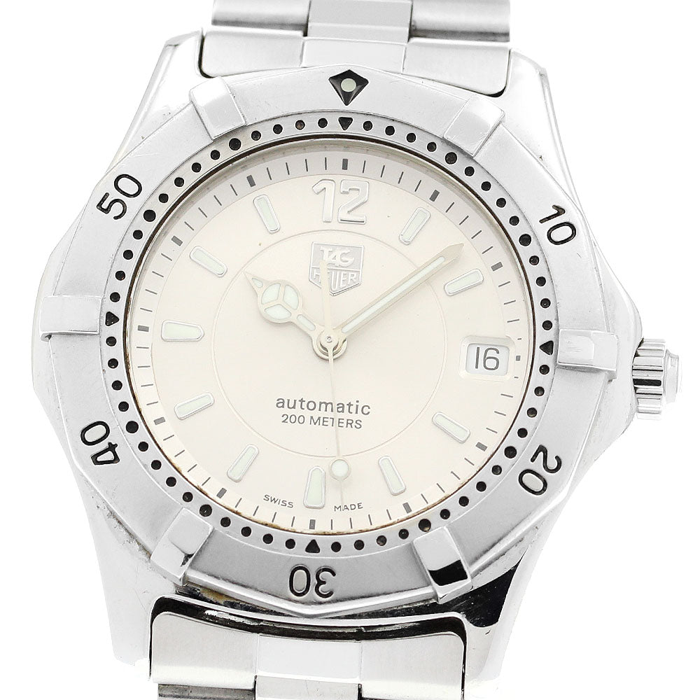 TAG HEUER 2000 series WK2116-0 Date Silver Dial Automatic Men's Watch_863677