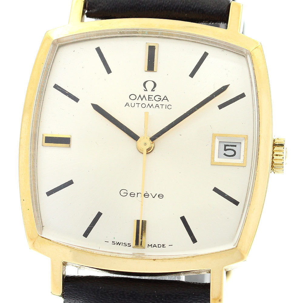OMEGA Geneve 162.0010 Cal.565 Date Square Silver Dial Automatic Men's _863684