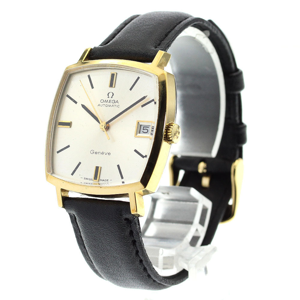 OMEGA Geneve 162.0010 Cal.565 Date Square Silver Dial Automatic Men's _863684
