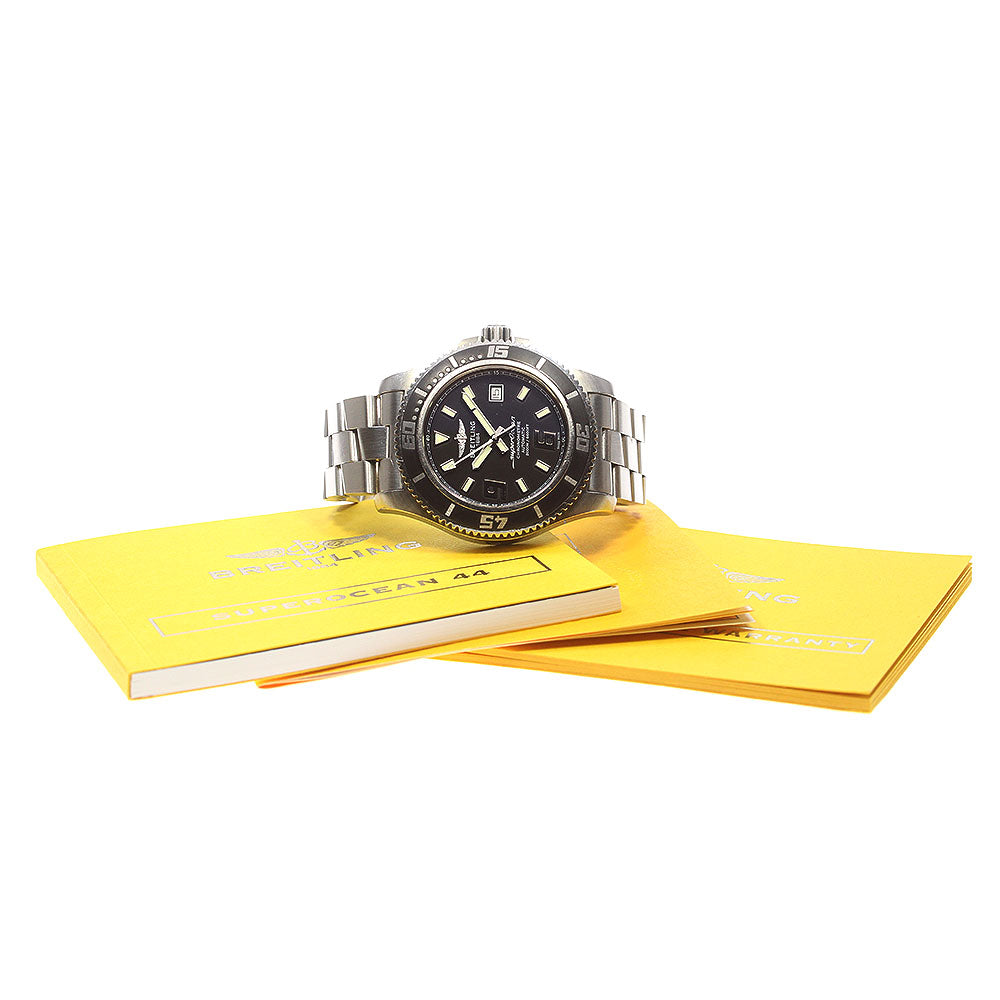 BREITLING Super Ocean 44 A17391 Date Black Dial Automatic Men's Watch_863691