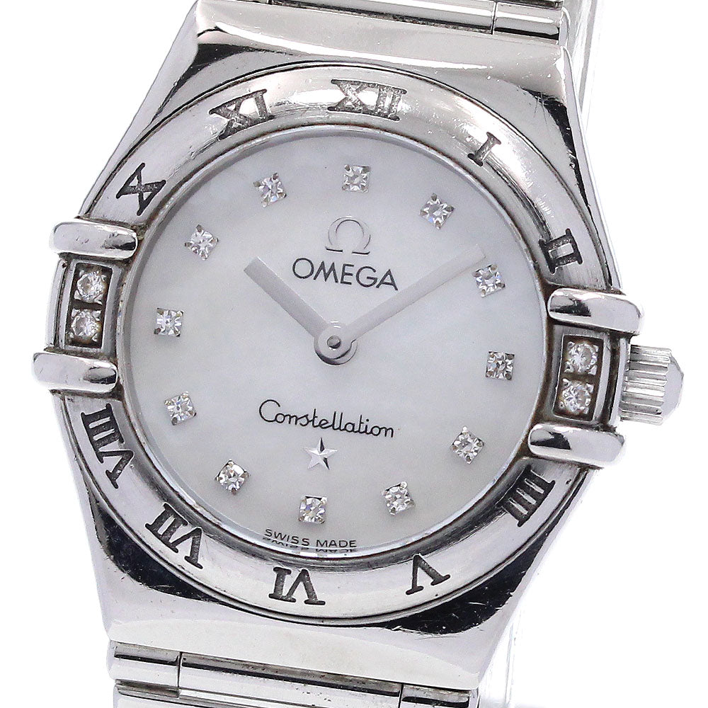 OMEGA Constellation My Choice 1566.76 12P White shell Dial Quartz Ladies Watch_863692