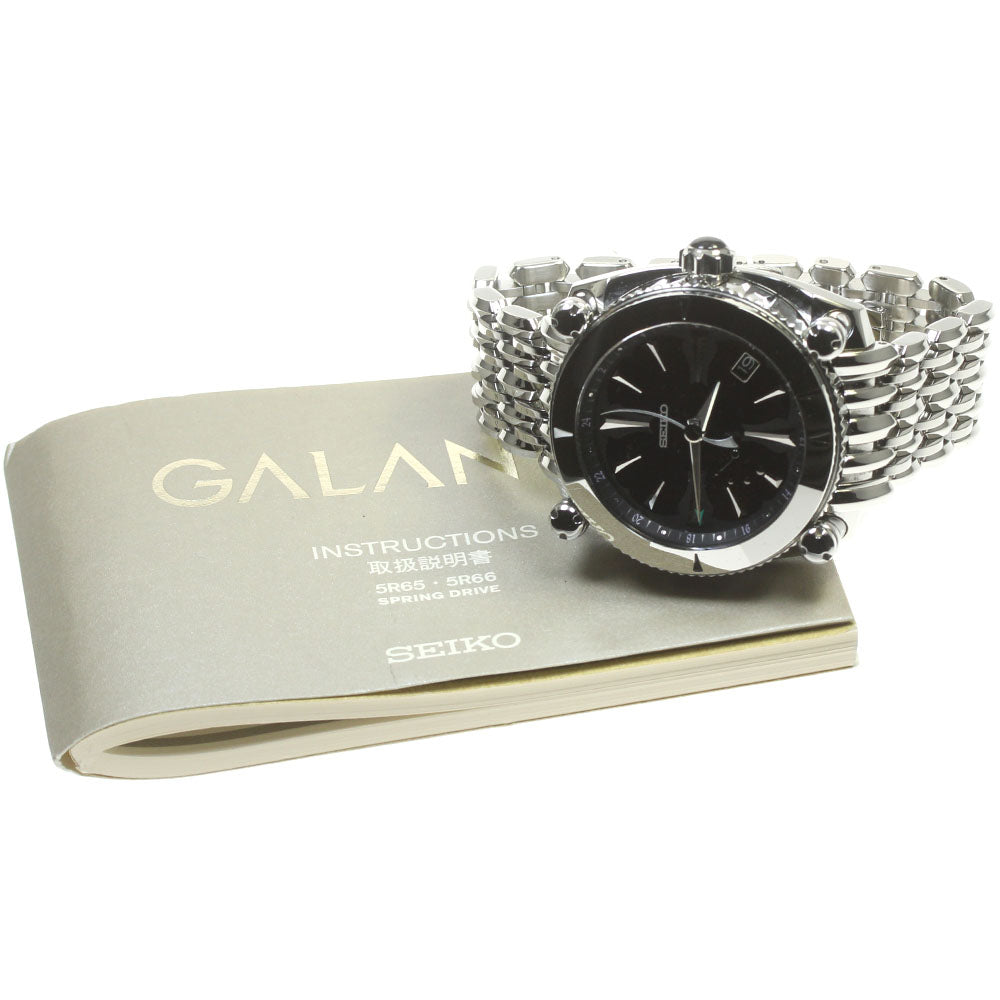 SEIKO Galante SBLA051/5R66-0AN0 GMT power reserve Spring drive Men's_863697