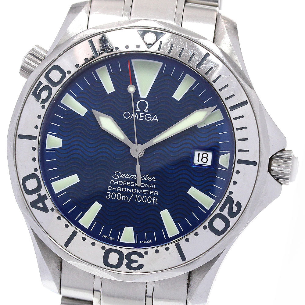 OMEGA Seamaster300 2255.80 Date Navy Dial Automatic Men's Watch_863699