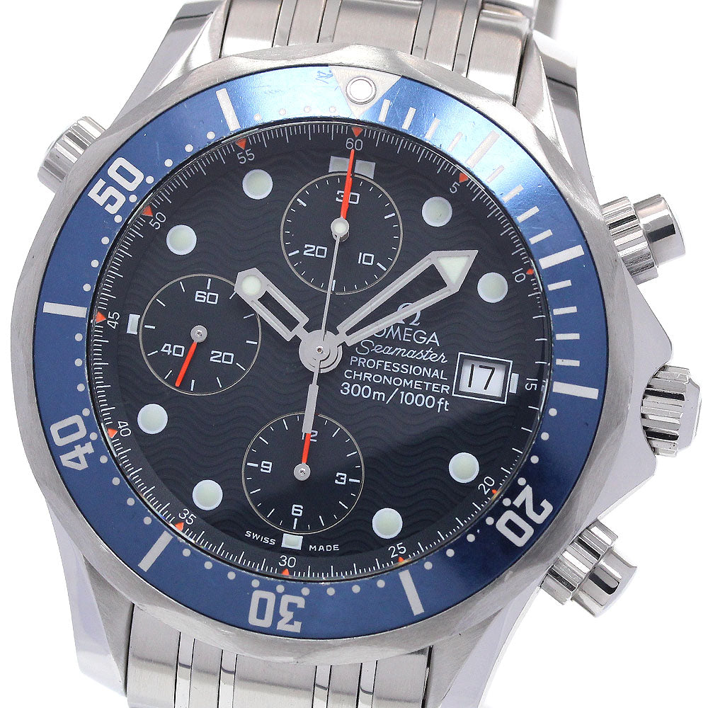 OMEGA Seamaster300 2599.80 Chronograph Navy Dial Automatic Men's Watch_863734