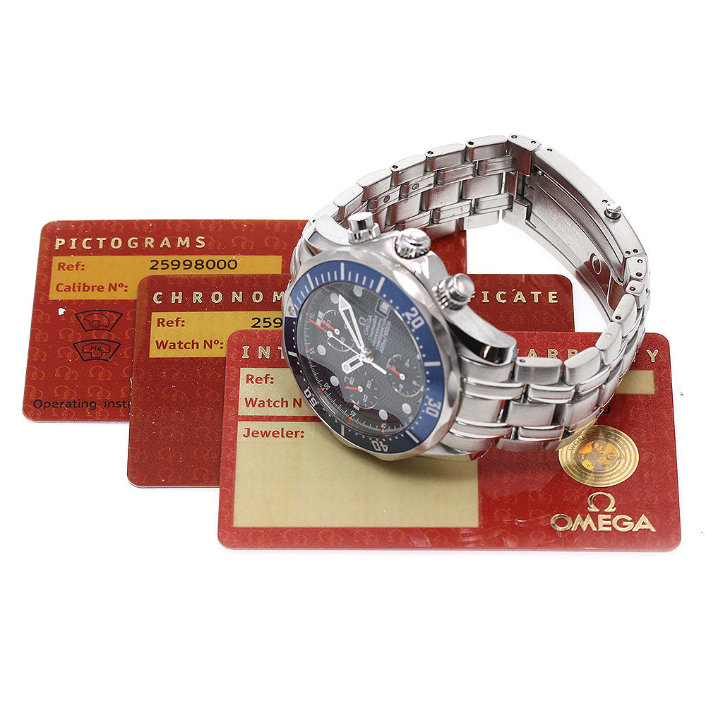OMEGA Seamaster300 2599.80 Chronograph Navy Dial Automatic Men's Watch_863734