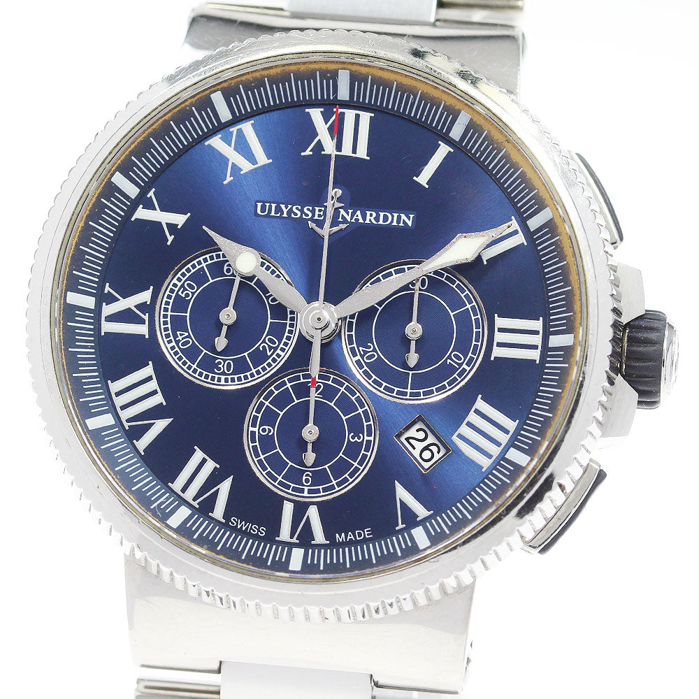 Ulysse Nardin Marine Chronograph Manufacture 1503-150-7M/63 Men's Watch_863753