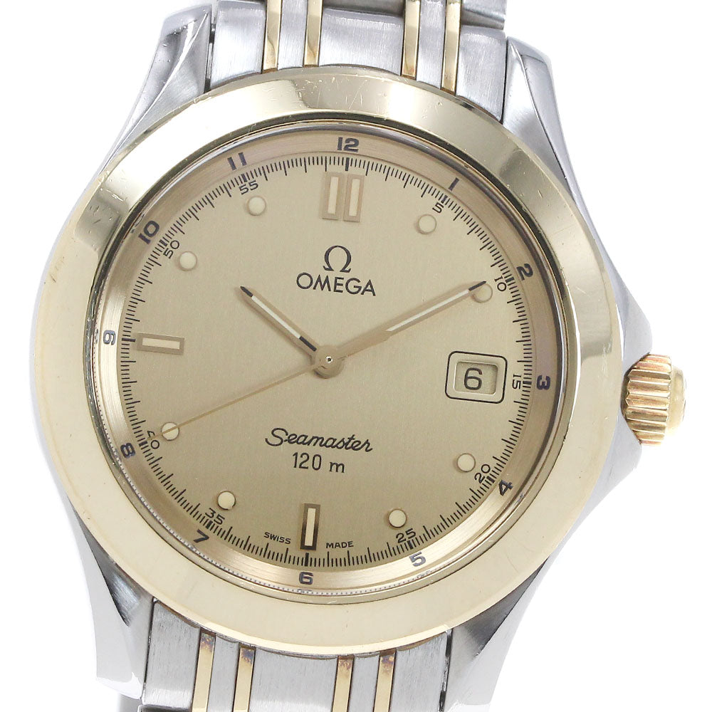 OMEGA Seamaster120 2311.10 Date gold Dial Quartz Men's Watch_863785
