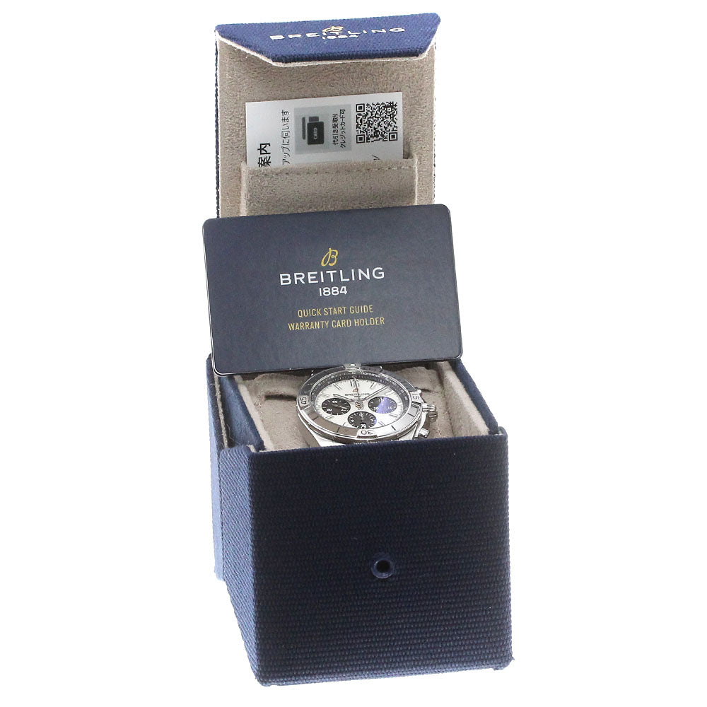 BREITLING Chronomat B01 42 AB0134 White shell / gray Dial Automatic Men's_863801