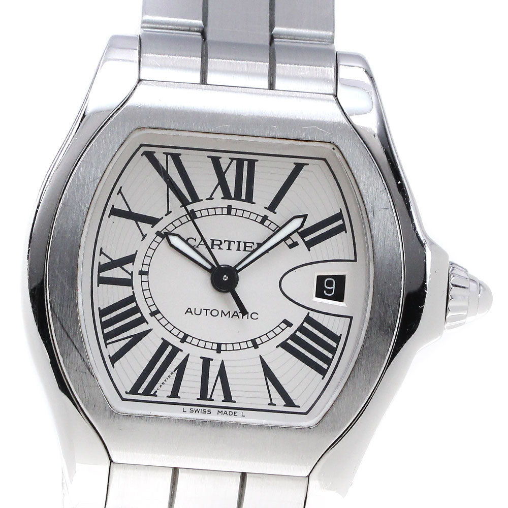 CARTIER Roadster LM W6206017 Date Silver Dial Automatic Men's Watch_863803
