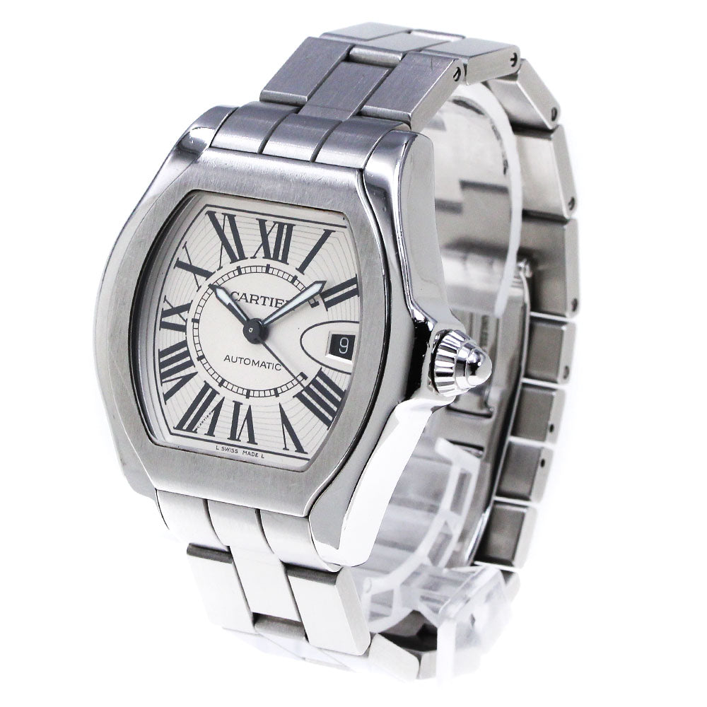 CARTIER Roadster LM W6206017 Date Silver Dial Automatic Men's Watch_863803
