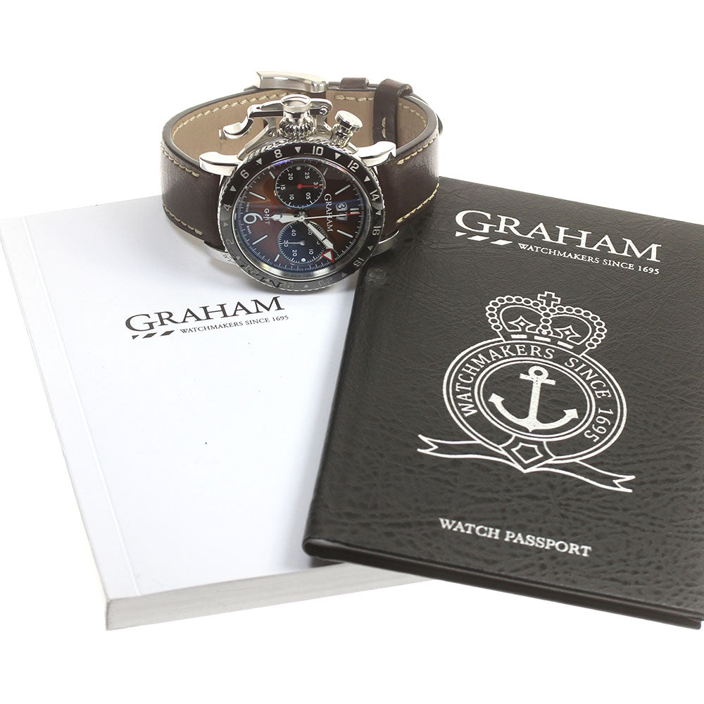 GRAHAM Chronofighter Vintage GMT 2CVBC.C01A Date GMT AT Men's Watch_863816