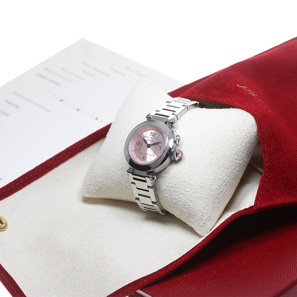CARTIER Mispacha W3140008 pink Dial Quartz Ladies Watch_863850