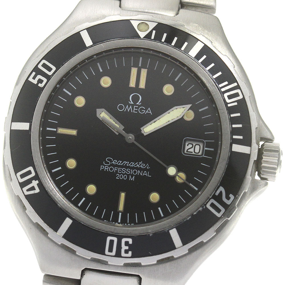 OMEGA Seamaster200 Date Black Dial Quartz Men's Watch_863869