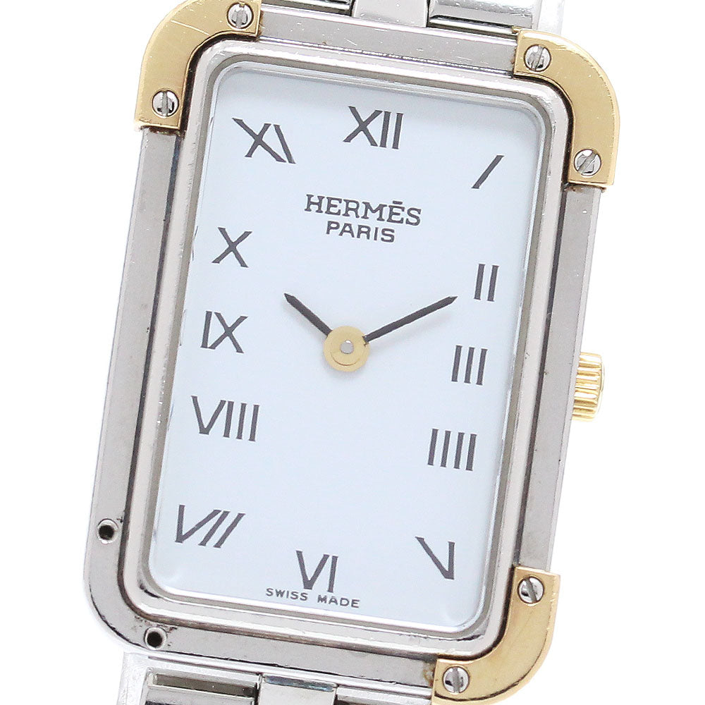 HERMES Clojure CR1.220 white Dial Quartz Ladies Watch_863893
