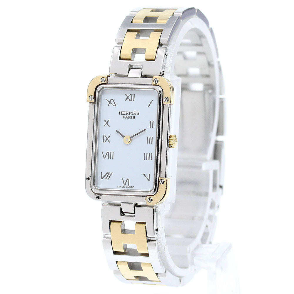 HERMES Clojure CR1.220 white Dial Quartz Ladies Watch_863893