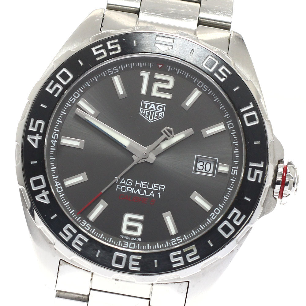 TAG HEUER Formula 1 WAZ2011 Date caliber 5 gray Dial Automatic Men's Watch_863928