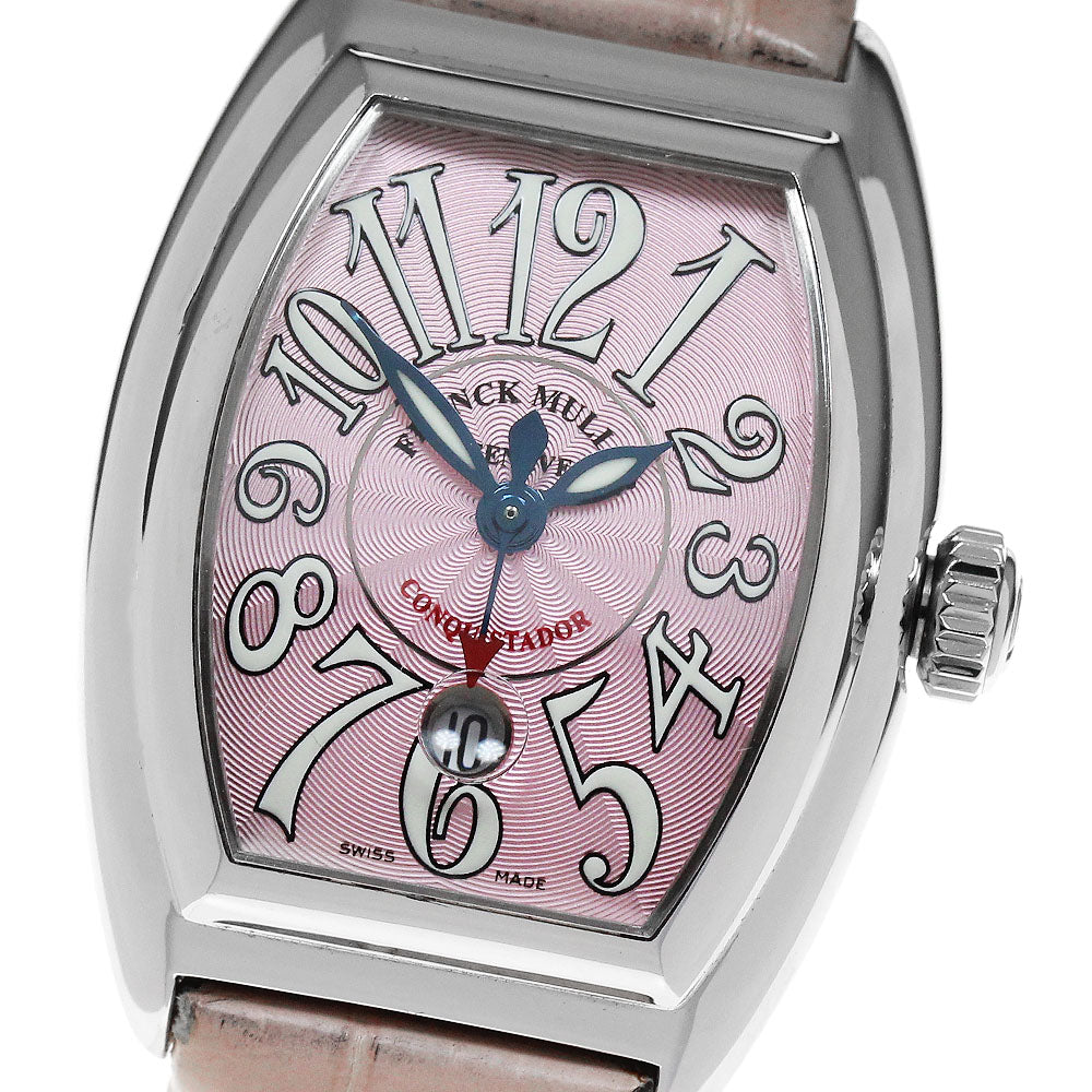 FRANCK MULLER Conquistador 8005LSC Date pink Dial Automatic Ladies Watch_863948