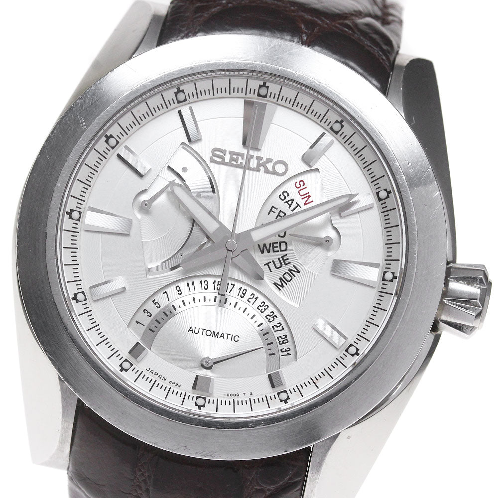 SEIKO Brights Ananta Mechanical SAEC003/6R24-00A0 double retrograde Silver Dial Automatic Men's Watch_863952