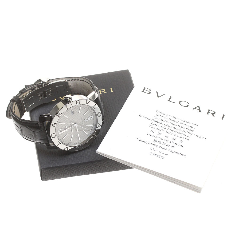 BVLGARI BVLGARIBVLGARI BB42SLAUTO Date Silver Dial Automatic Men's Watch_863953