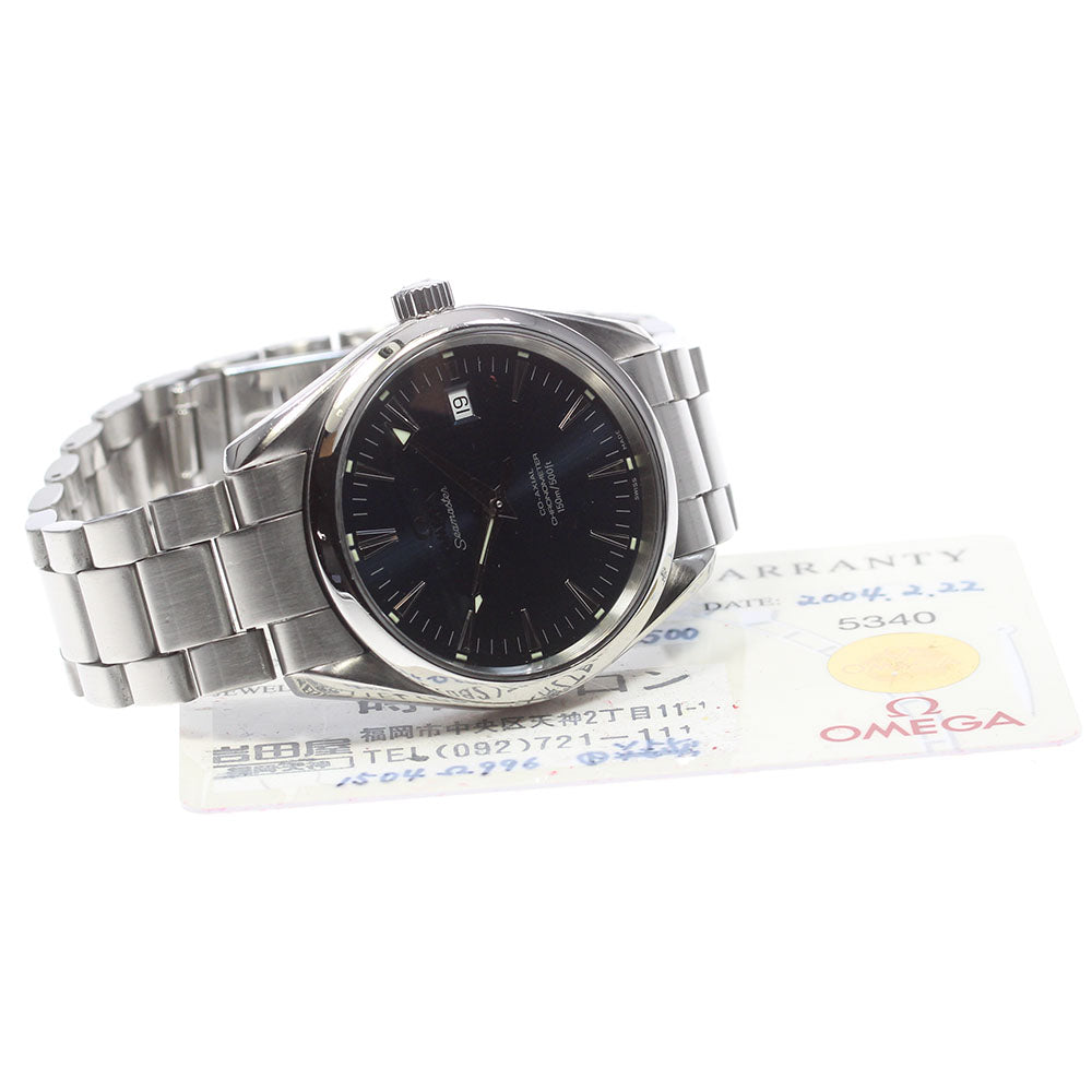 OMEGA Seamaster Aqua Terra 2503.80 Date Navy Dial Automatic Men's Watch_863956