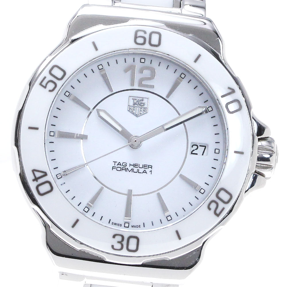 TAG HEUER Formula 1 WAH1211 Date white Dial Quartz Ladies Watch_863957