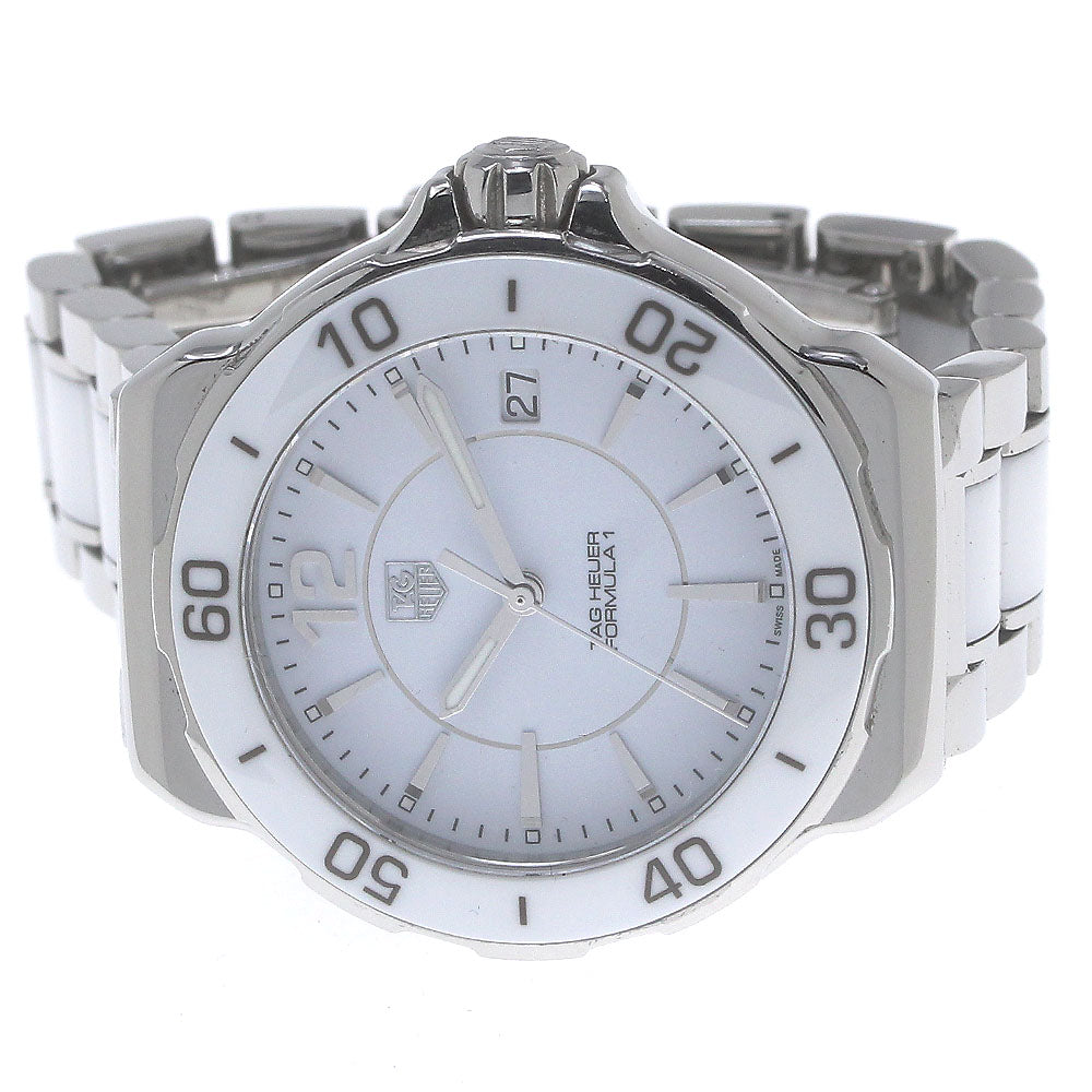 TAG HEUER Formula 1 WAH1211 Date white Dial Quartz Ladies Watch_863957