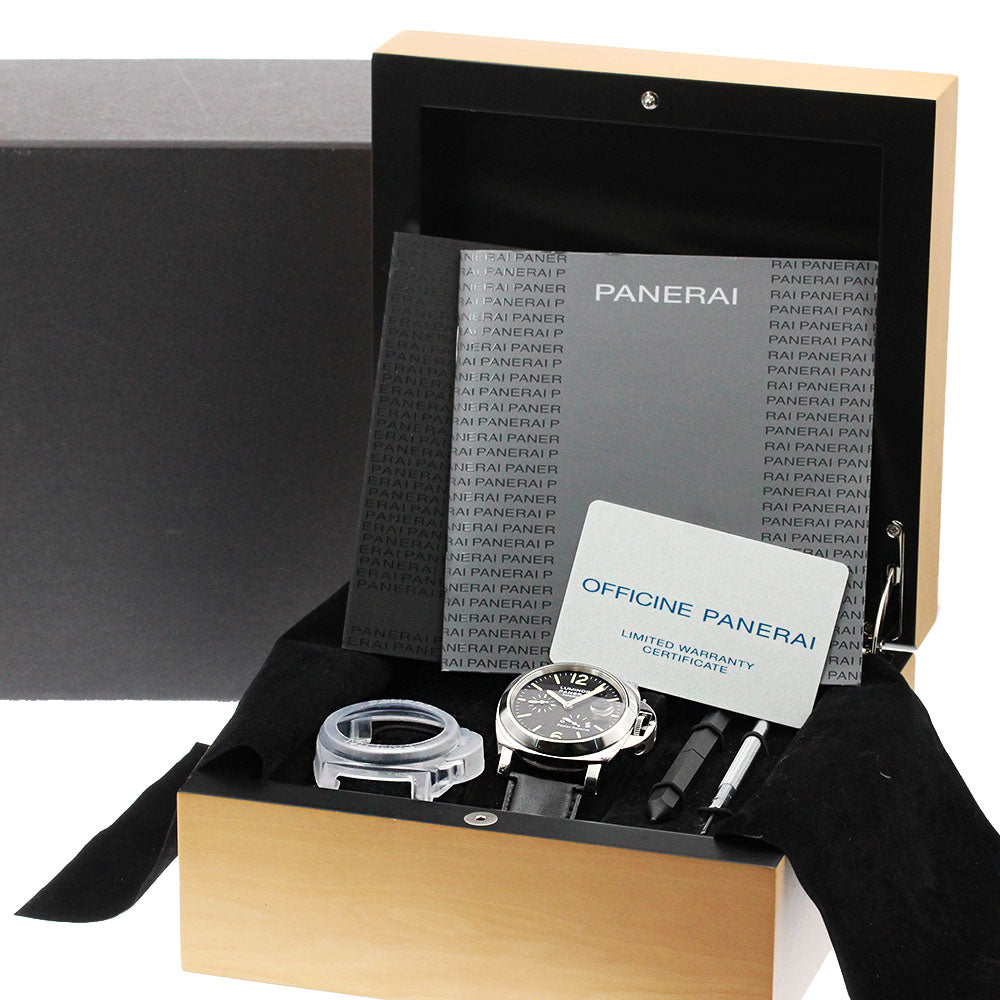 PANERAI Luminor PAM00090 Power reserve black Dial Automatic Men's Watch_863962
