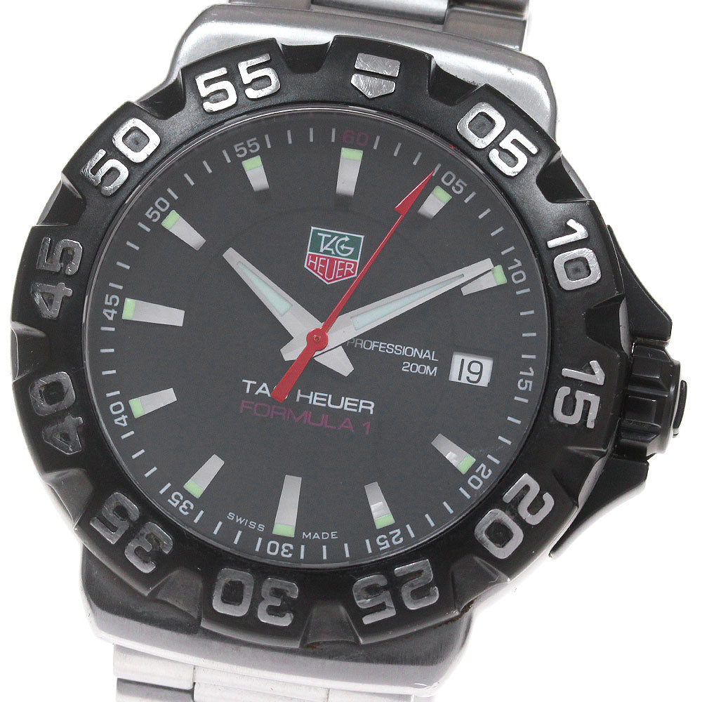 TAG HEUER Formula 1 WAH1110 Date Black Dial Quartz Men's Watch_863974