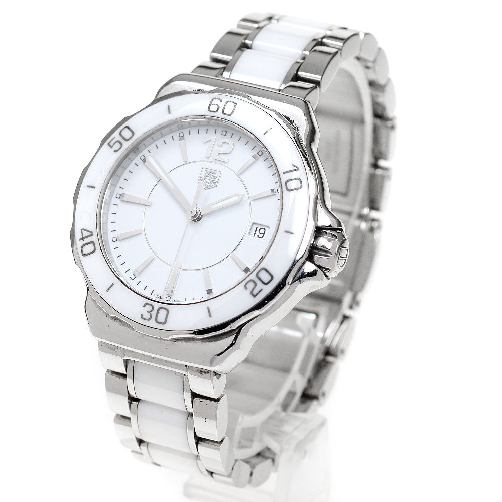 TAG HEUER Formula 1 WAH1211 Date White Dial Quartz Ladies Watch_863979