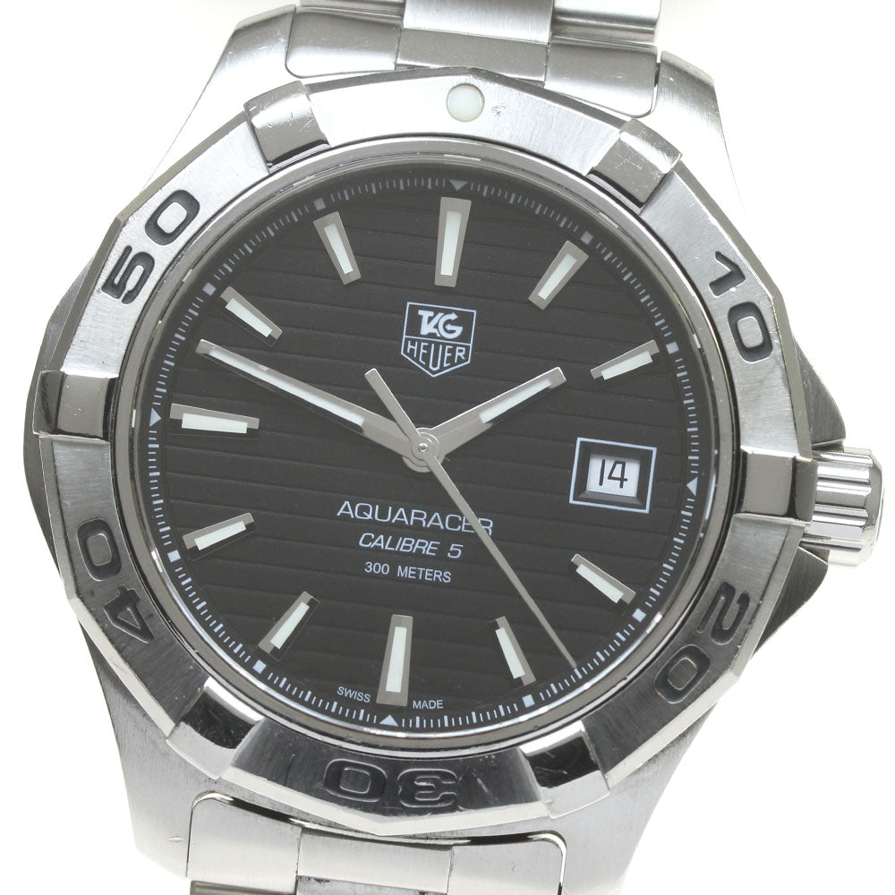 TAG HEUER Aquaracer WAP2010 Date Black Dial Automatic Men's Watch_863981