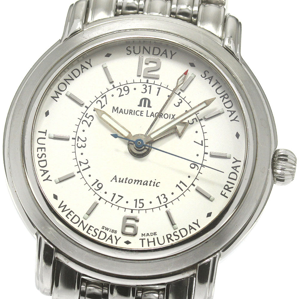 MAURICE LACROIX Masterpiece Five Hands MP6328 Day date Silver Dial Automatic Men's Watch_863986