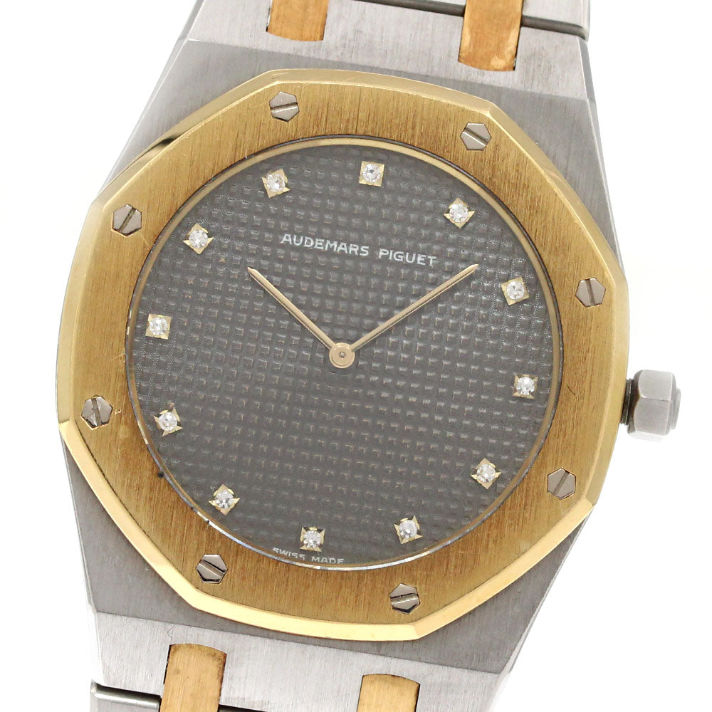 AUDEMARS PIGUET Royal oak Stainless Steel/YG 12P Diamond Quartz Men's_864018