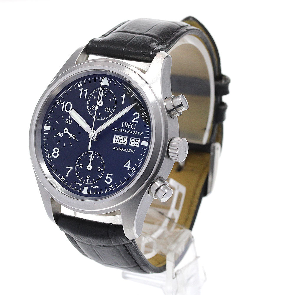 IWC SCHAFFHAUSEN Freeger IW370603 Day-Date Chronograph black Dial Automatic Men's Watch_864021